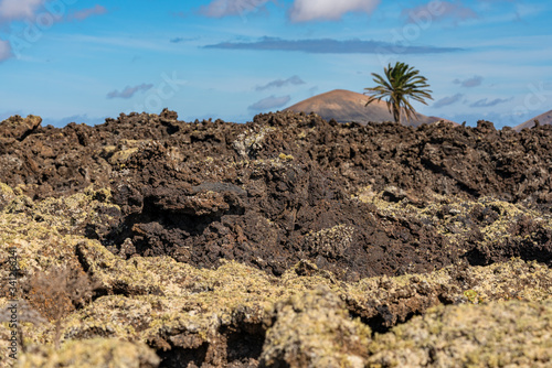 Old lava on the island of Lanzarotte in Spain
 photo