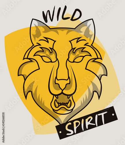 wild wolf spirit creative design