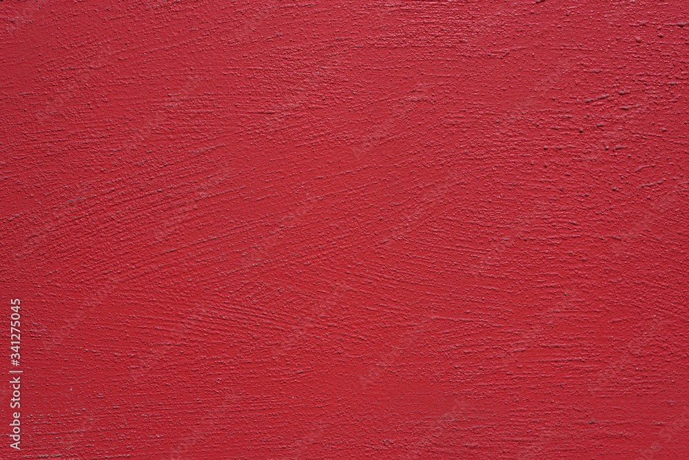 Fototapeta premium Dark red scratched outside wall facade texture