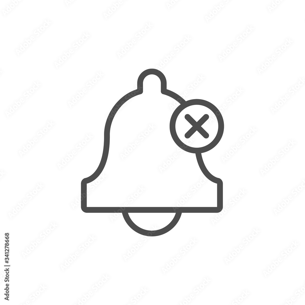 Obraz premium Bell off line modern icon