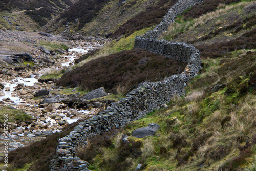 stone wall in the Yorkshire dales country side