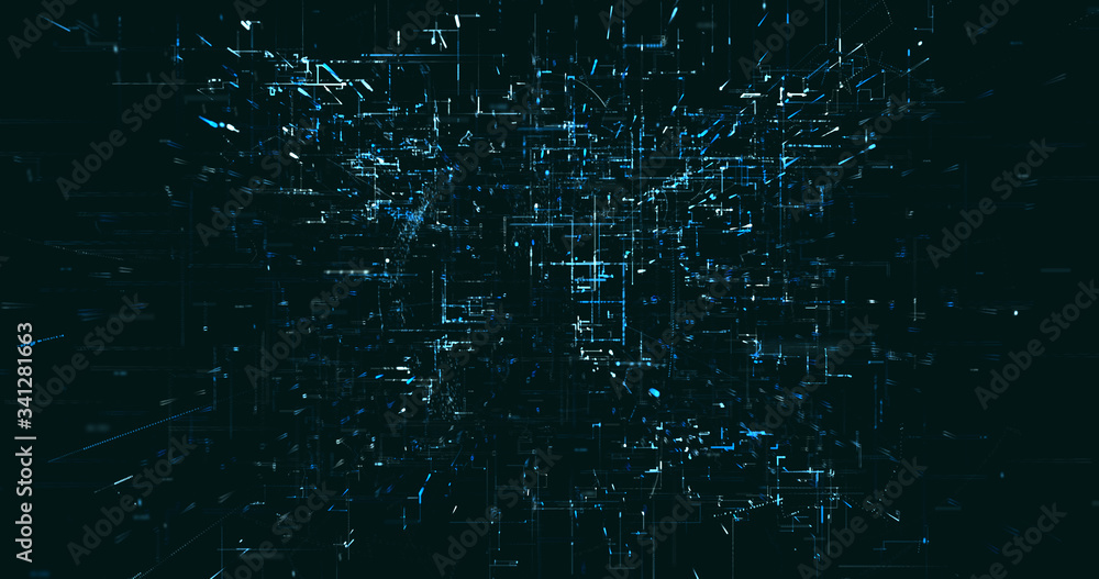 Abstract digital network data background, 3D rendering Abstract digital network data background, 3D rendering
