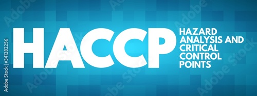 HACCP - Hazard Analysis and Critical Control Points acronym, concept background