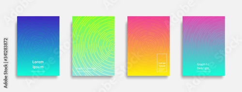 Minimal covers design. Colorful line design. Future geometric patterns. Eps10 vector.