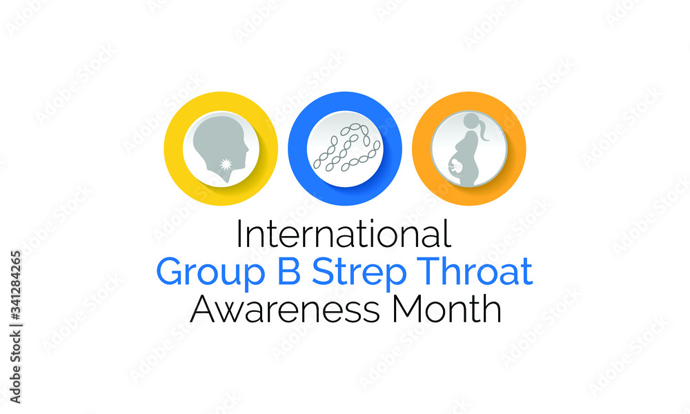 Vector illustration on the theme of International Group B strep throat awareness month observed each year during July worldwide. Vector illustration on the theme of International Group B strep throat awareness month observed each year during July worldwide.