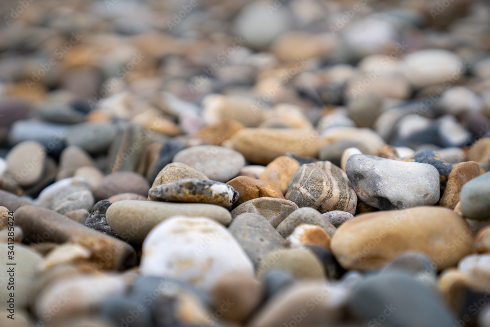 A close up of a rock and pebbles A close up of a rock and pebbles