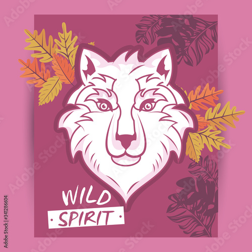 wild wolf spirit creative design