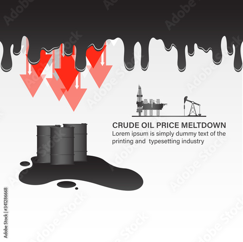 Global Crude oil price meltdown
