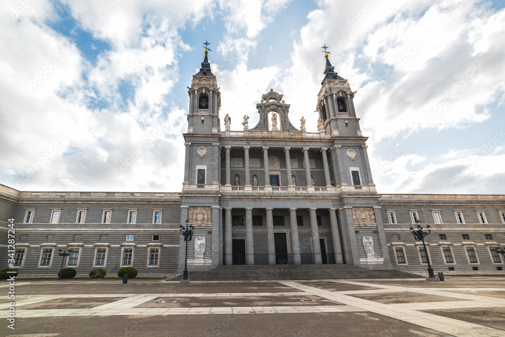 Almudena Cathedral in downtown Madrid