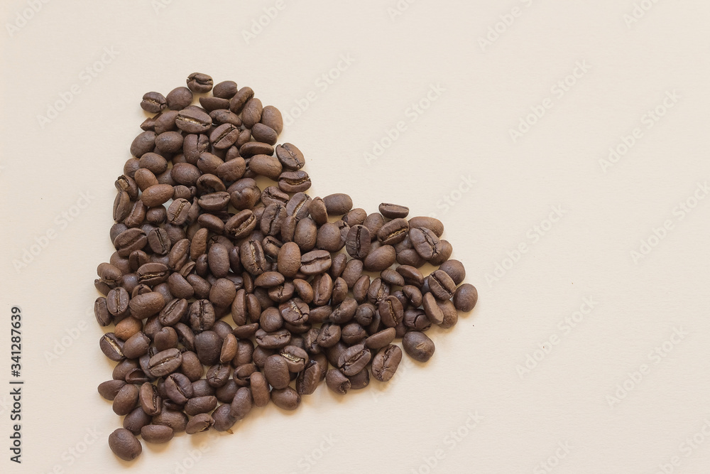 heart made of coffee beans heart made of coffee beans