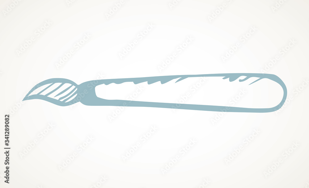 Manicure tool pusher. Vector drawing