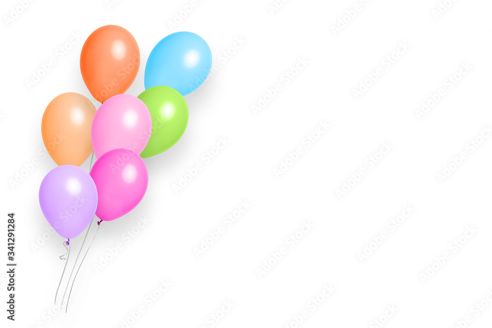 Balloons celebration background with text Balloons celebration background with text