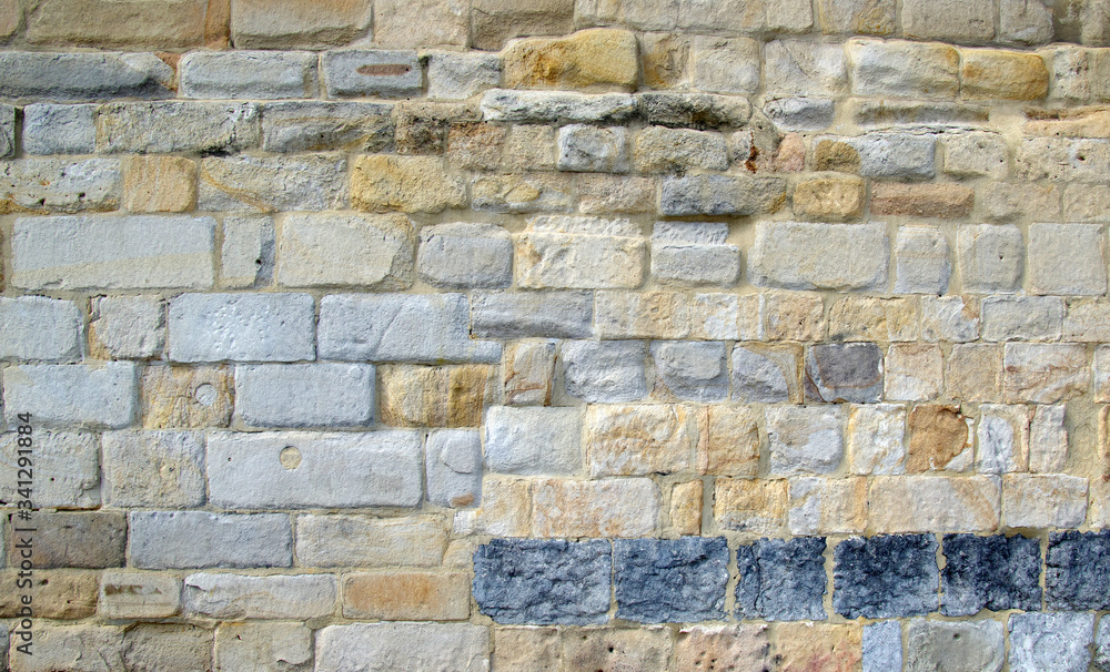 Old wall of the sand stone