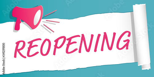 Reopening label illustration