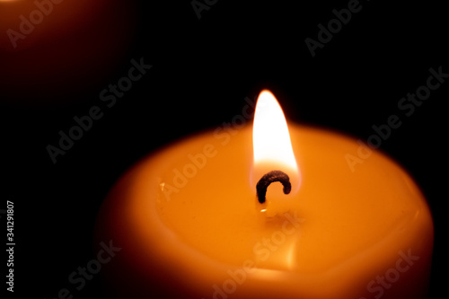 close-up of a candle 