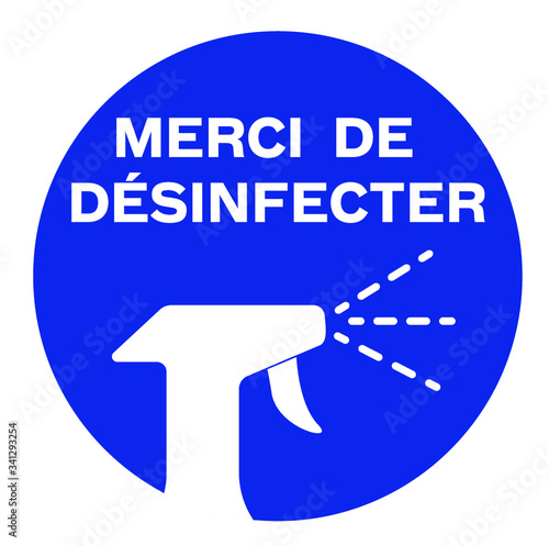 merci de désinfecter