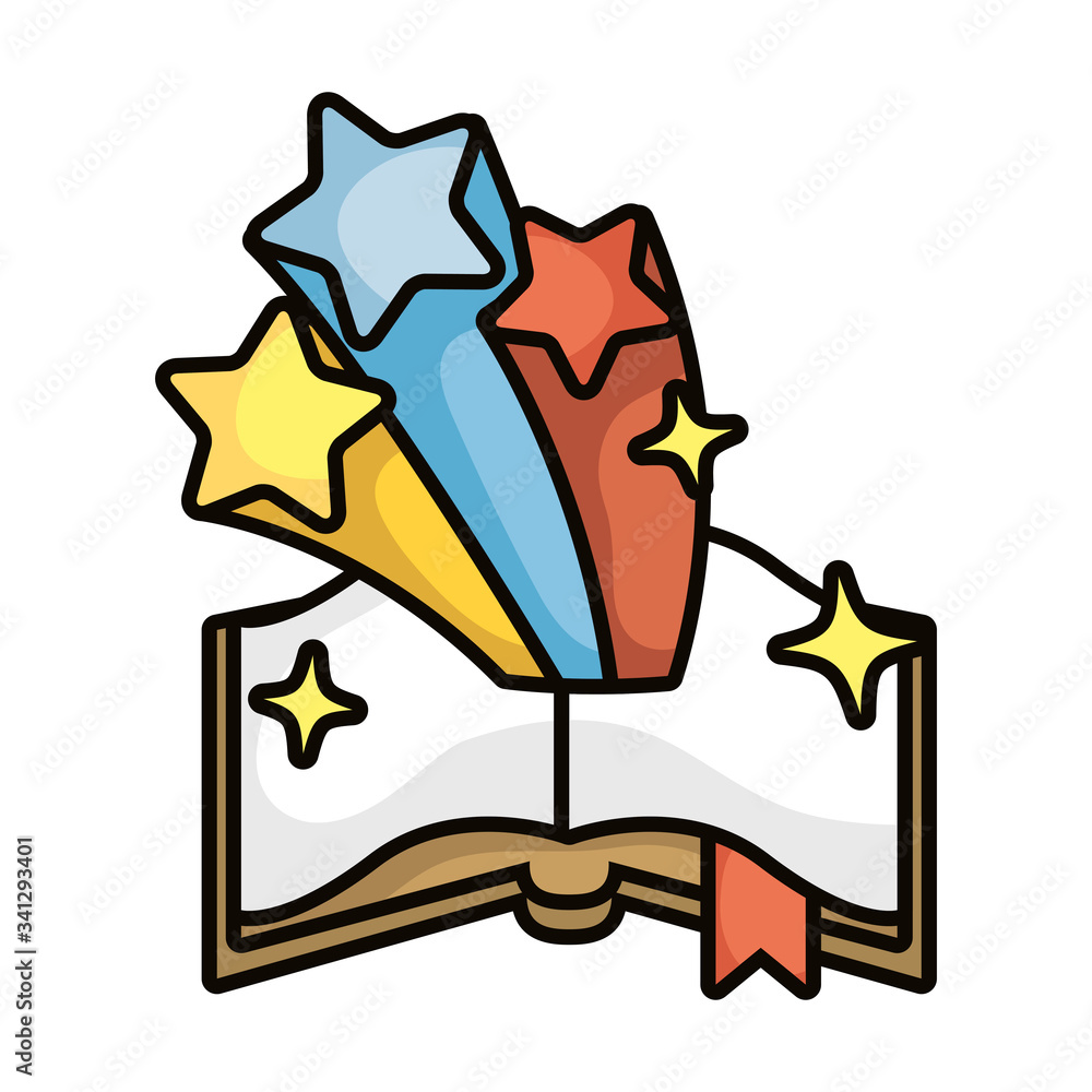 magic sorcery book isolated icon magic sorcery book isolated icon