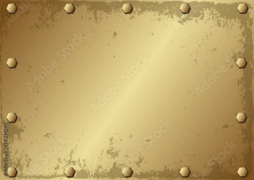 golden grunge background with bolts