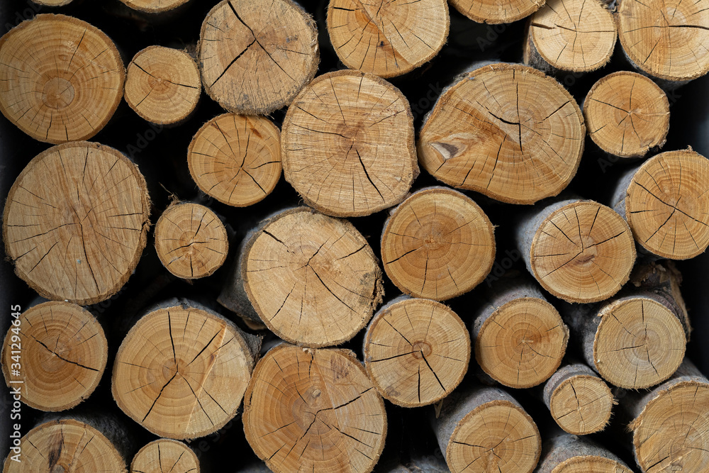 fire wood background texture. closeup of chopped fire wood stack fire wood background texture. closeup of chopped fire wood stack