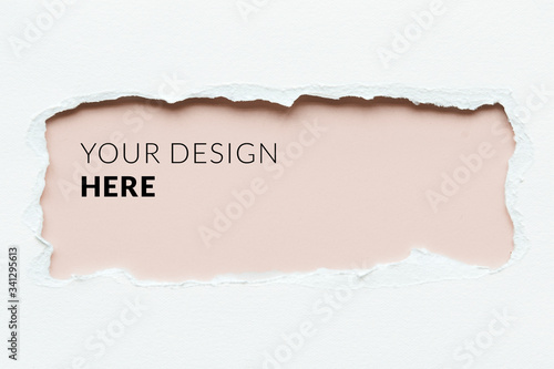 Fotografija Ripped paper banner