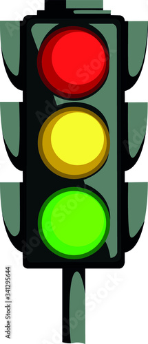 traffic light vector illustration isolated