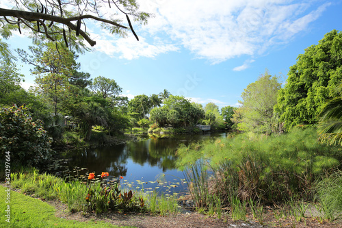 Fototapeta Naklejka Na Ścianę i Meble -  Beautiful vista of Mounts Botanical Gardens in Palm Beach, Florida, USA