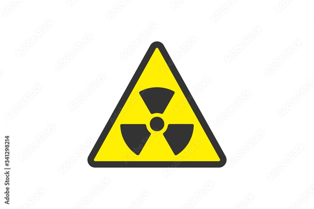 Flat yellow hazard warning symbol. Warning icon and sign of danger isolated on white background for use on web design, typography, ui, app, on the road and construction. Flat yellow hazard warning symbol. Warning icon and sign of danger isolated on white background for use on web design, typography, ui, app, on the road and construction.
