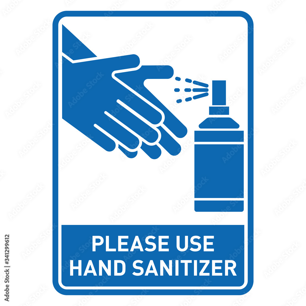 please use hand sanitizer sign vector please use hand sanitizer sign vector