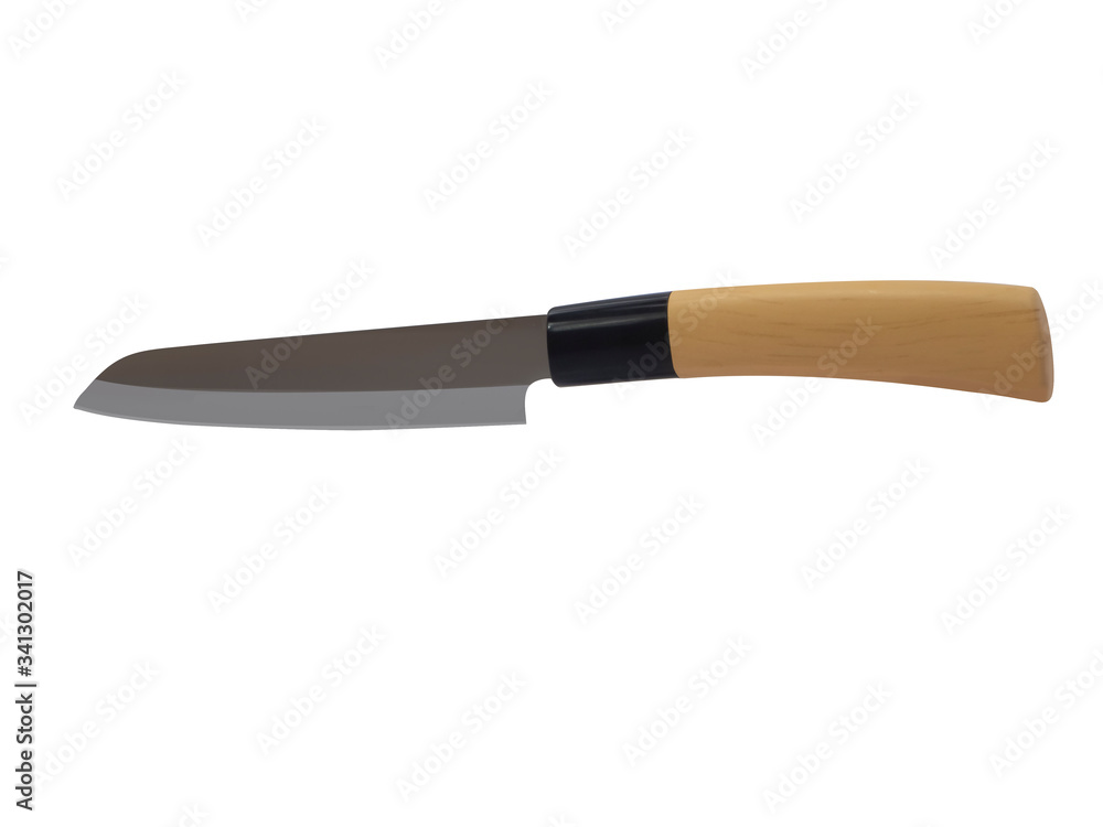 Knives for cooking on a white background,with clipping path