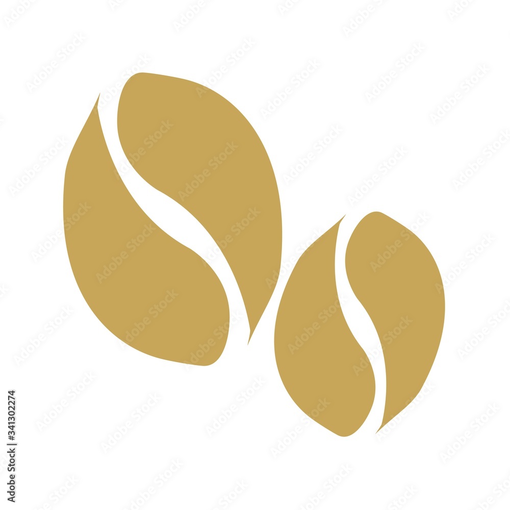 Obraz premium Coffee bean icon. Isolated