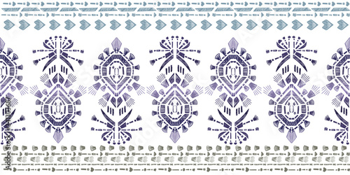 Abstract embroidery seamless ikat