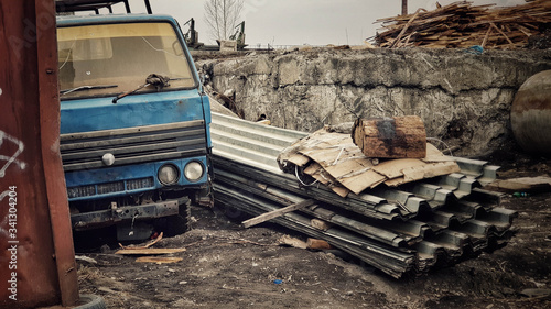 old rusty japanese truck