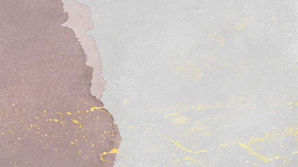Pink and gold splatter banner