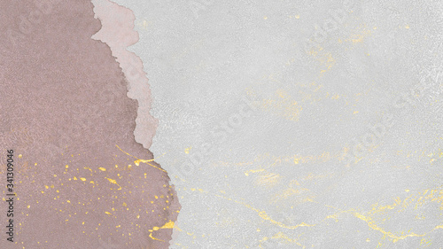 Pink and gold splatter banner © rawpixel.com