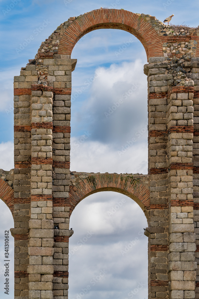Roman Aqueduct, call of miracles, Mérida. Extremadura. Spain