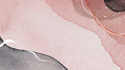 Watercolor patterned banner
