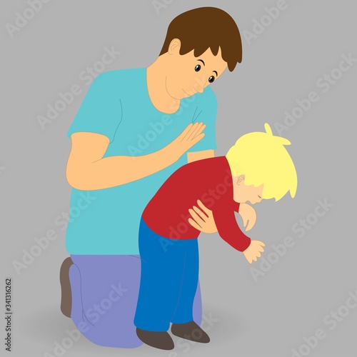 How to give first aid for children in case of chocking