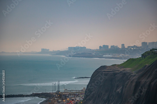 Lima malecon miraflores park, Peru