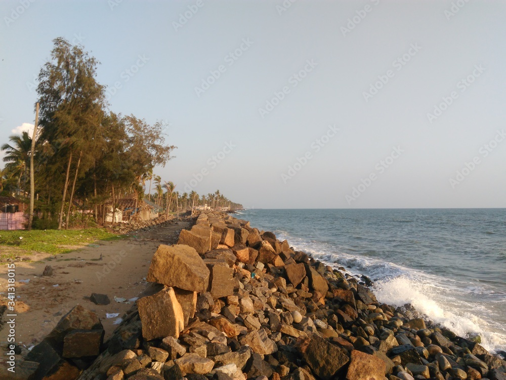 beach and rocks