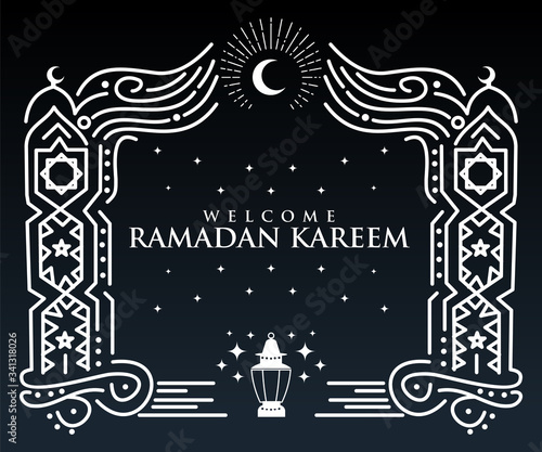 Ramadhan theme background template design