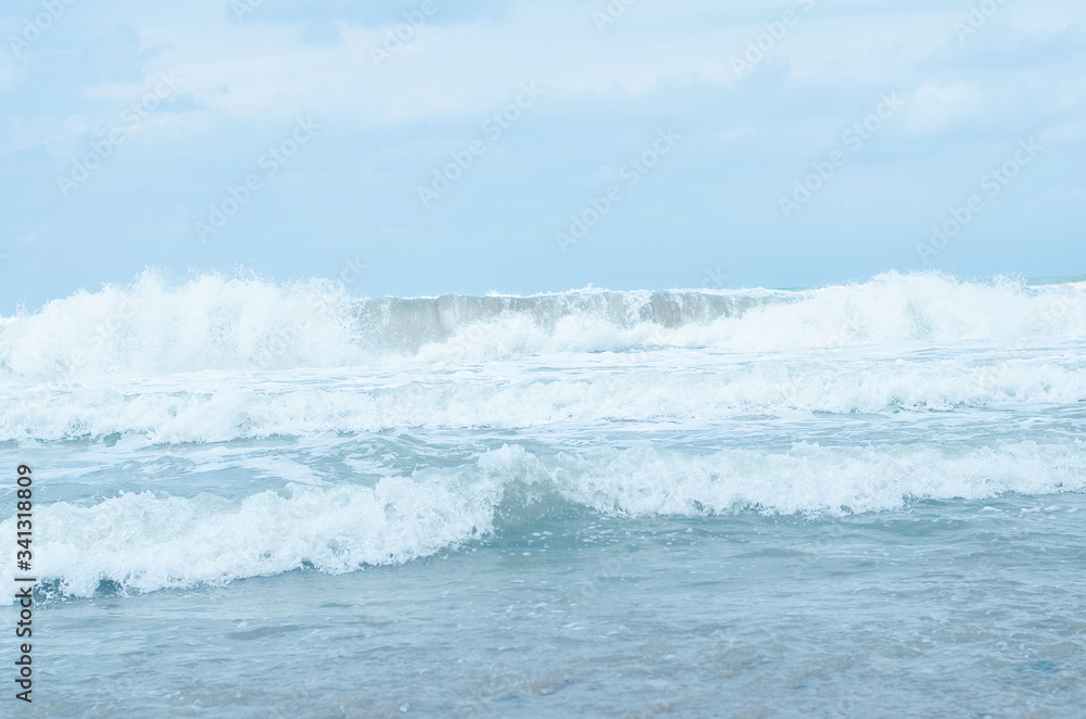 beautiful view of the blue sea waves beautiful view of the blue sea waves