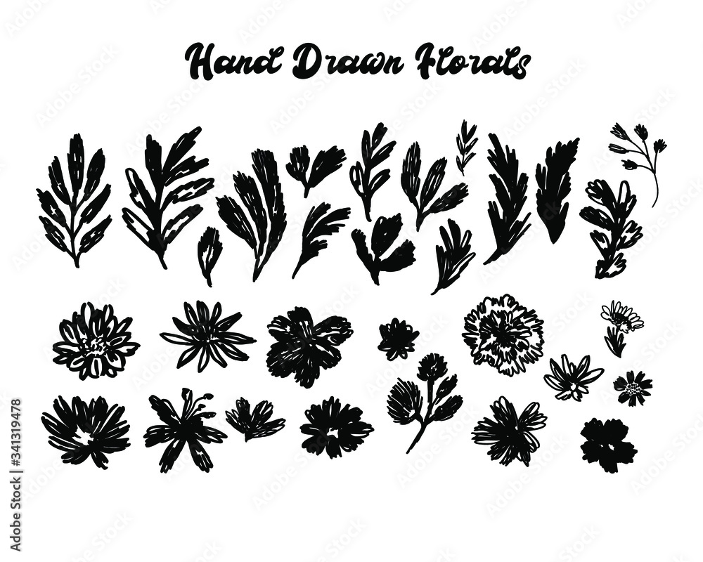 Florals Bundle Seamless Pattern . Florals Bundle Seamless Pattern .