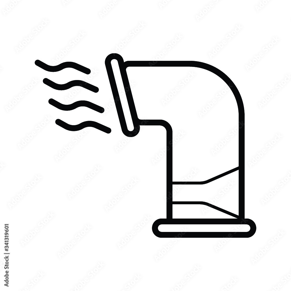 air duct pipe icon vector air duct pipe icon vector