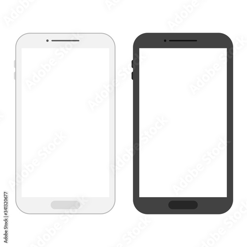白黒のスマートフォン
