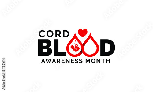 Vector illustration on the theme of Cord Blood awareness month observed each year during July.