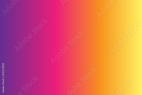 Abstract background with a gradient of purple, pink, scarlet and yellow. Stock illustration for web and print, background and wallpaper.