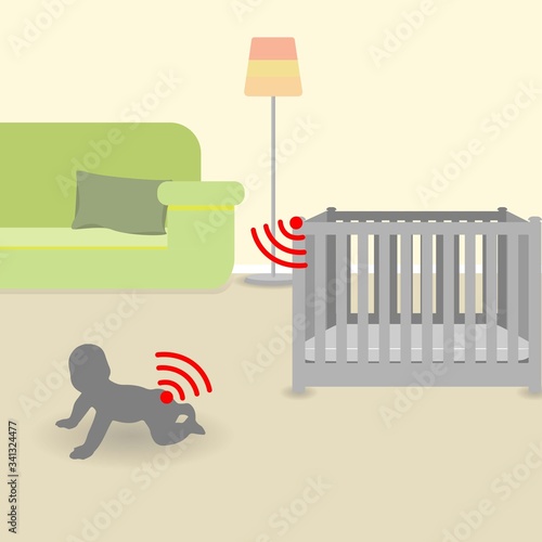 Radio-frequency identification (RFI) for baby dirty diapers