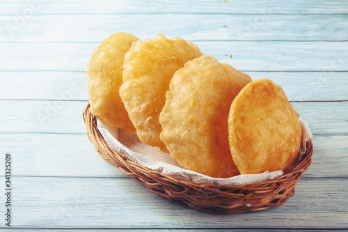 South Indian traditional food Poori or Puri