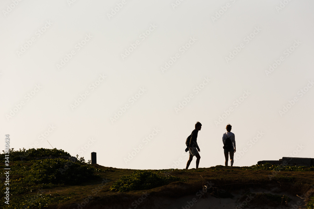 Fototapeta premium 沖縄県波照間島・日本最南端地の夕景