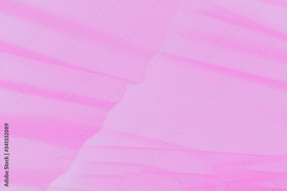 Soft pink gradient background with paper waves Soft pink gradient background with paper waves